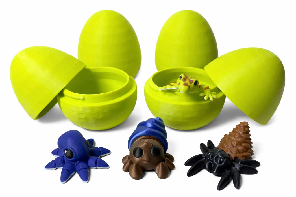 Mystery Flexi Egg – 3D Printed Egg with Mini Articulated Animal | Surprise Toy | Fidget Toy Driftwood 3D Printworks Flexi Toy