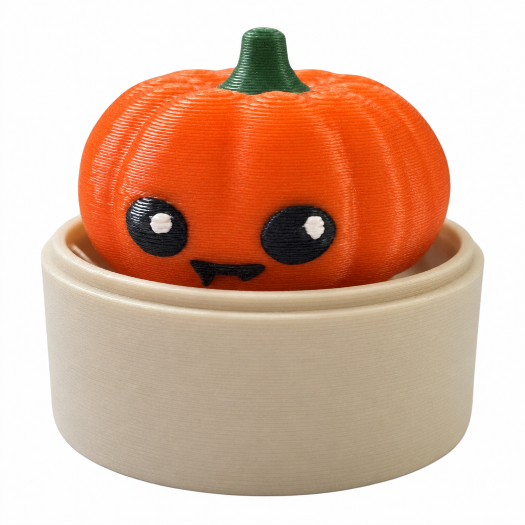 Pumpling Fidget Clicker – Pumpkin Sensory Desk Toy Driftwood 3D Printworks Fidget Toy