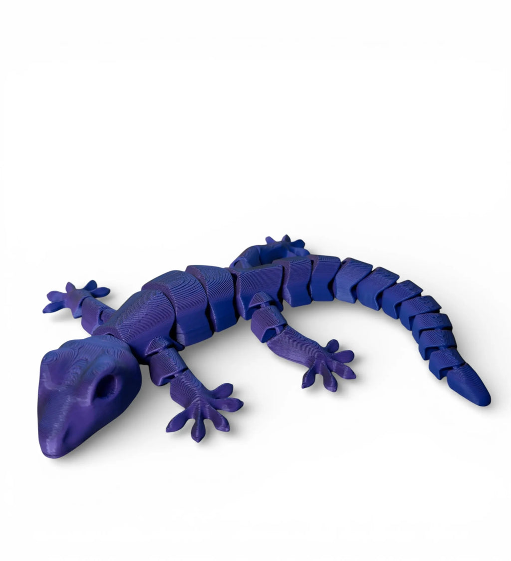 Blue tri colored flexi gecko