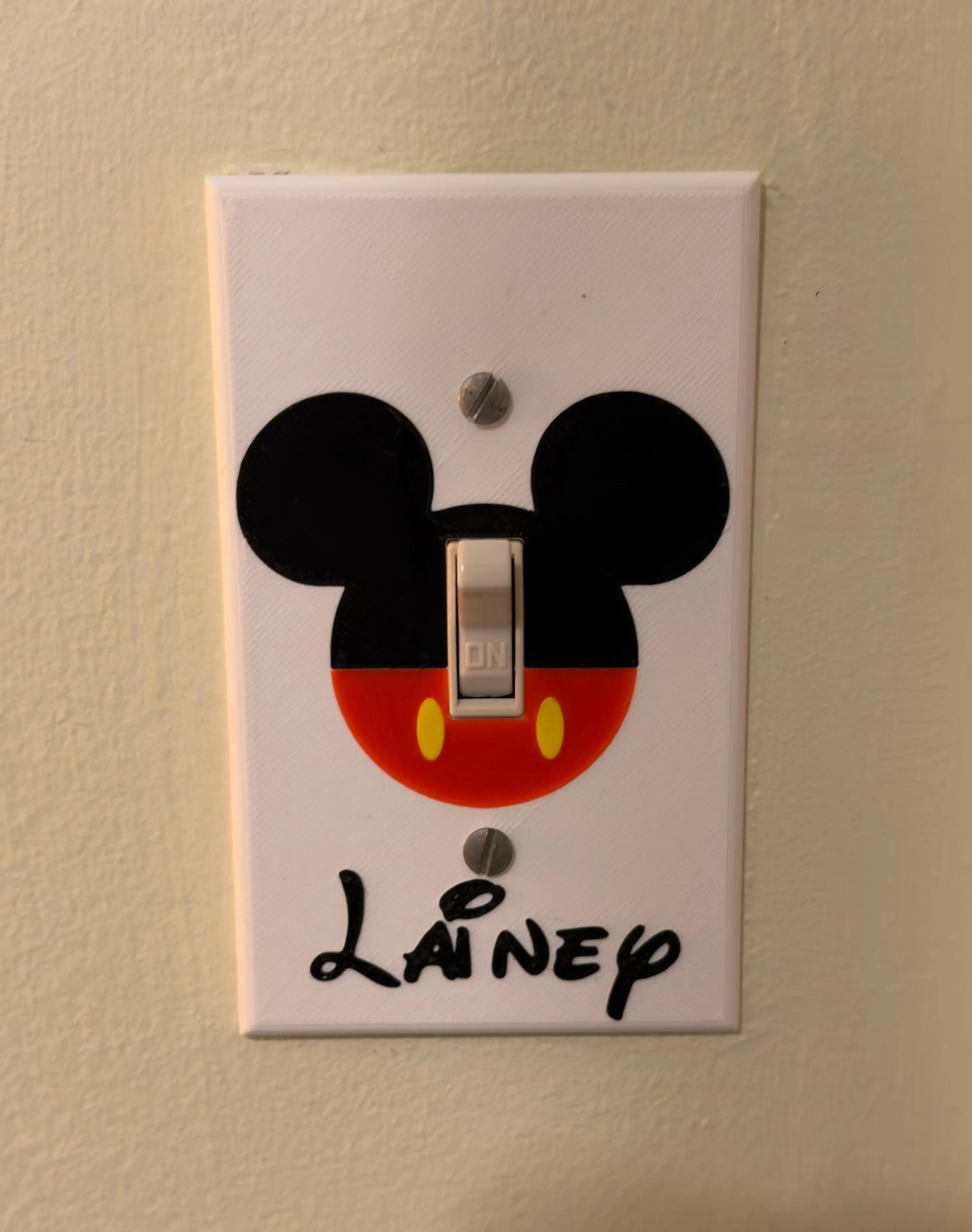 Custom Character Light Switch Cover | 3D Printed Kids Room Decor Driftwood 3D Printworks Home Decor