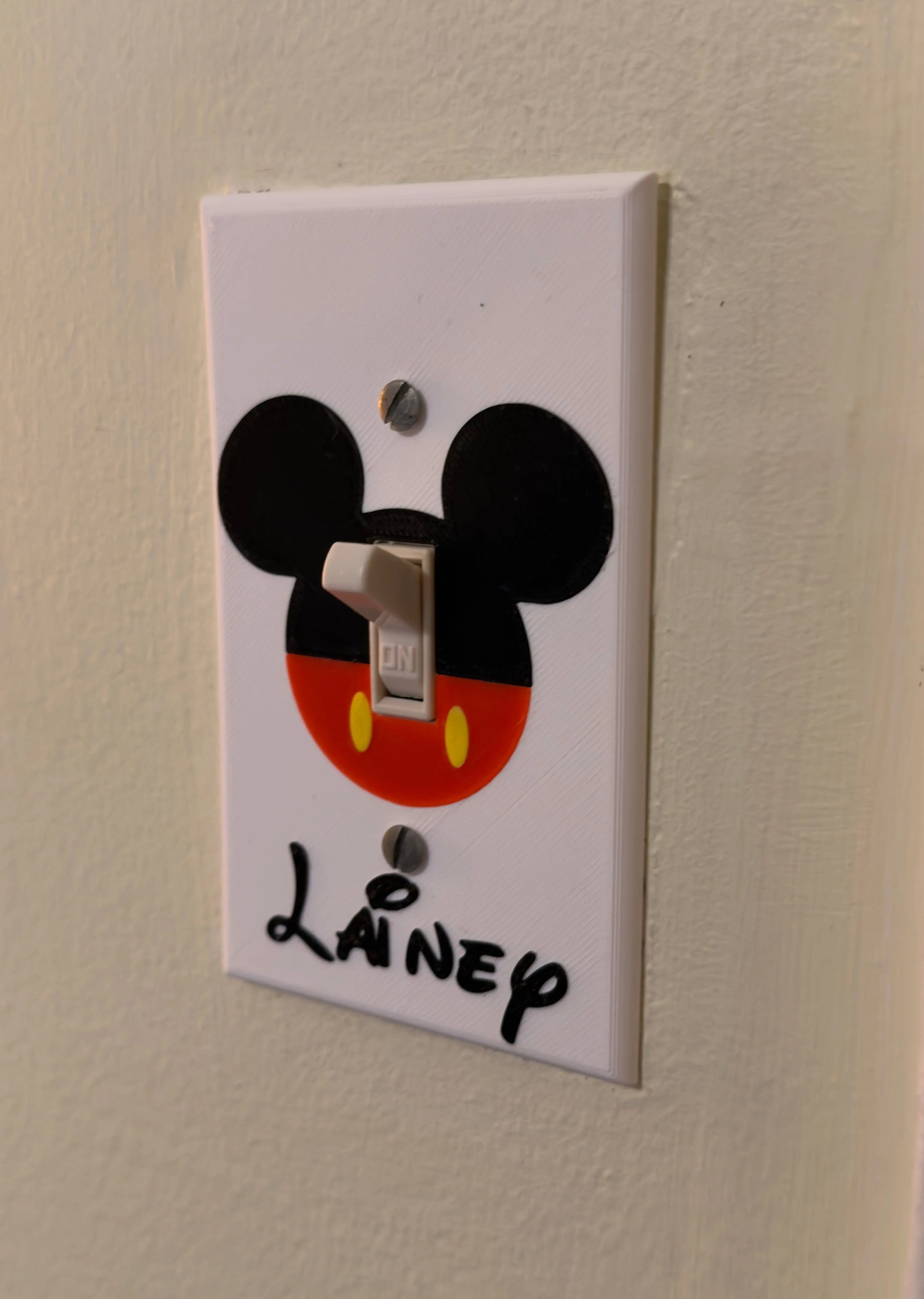 Custom Character Light Switch Cover | 3D Printed Kids Room Decor Driftwood 3D Printworks Home Decor