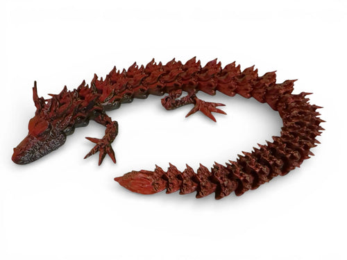 13” Articulated Flexi Dragon Driftwood 3D Printworks Flexi Toy