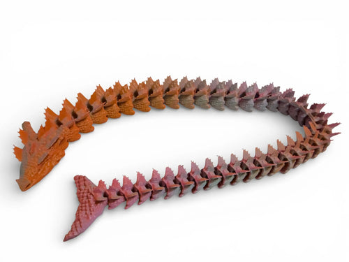 20” Articulated Flexi Dragon Driftwood 3D Printworks Flexi Toy