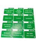 NJ Garden State Parkway Exit Sign Keychains Driftwood 3D Printworks Key chain