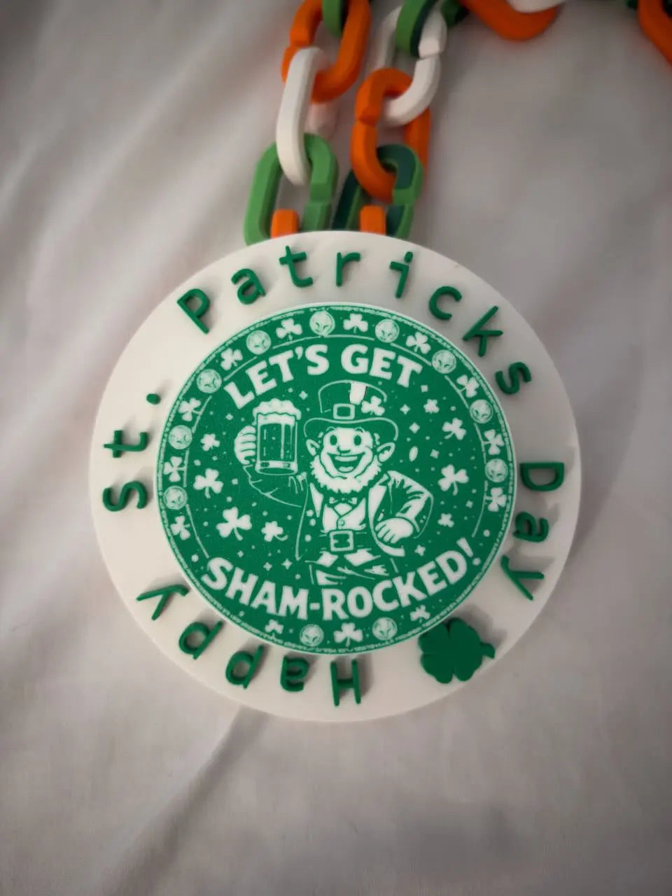 Custom St. Patricks Day Hype Chain Driftwood 3D Printworks Hype Chain