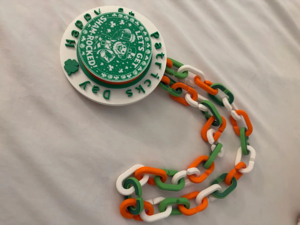 Custom St. Patricks Day Hype Chain Driftwood 3D Printworks Hype Chain