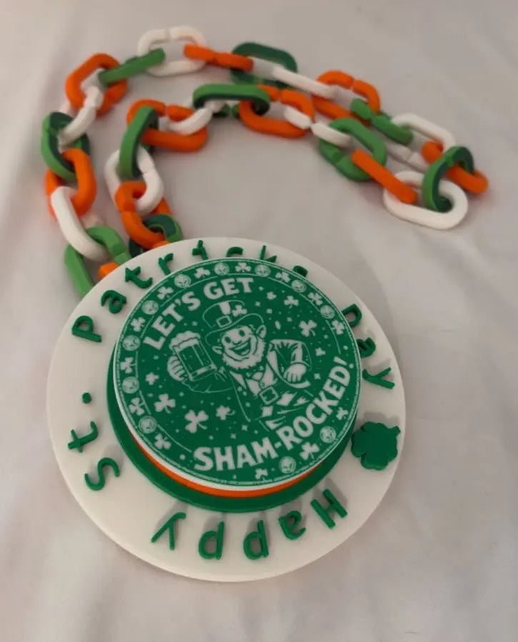 Custom St. Patricks Day Hype Chain Driftwood 3D Printworks Hype Chain