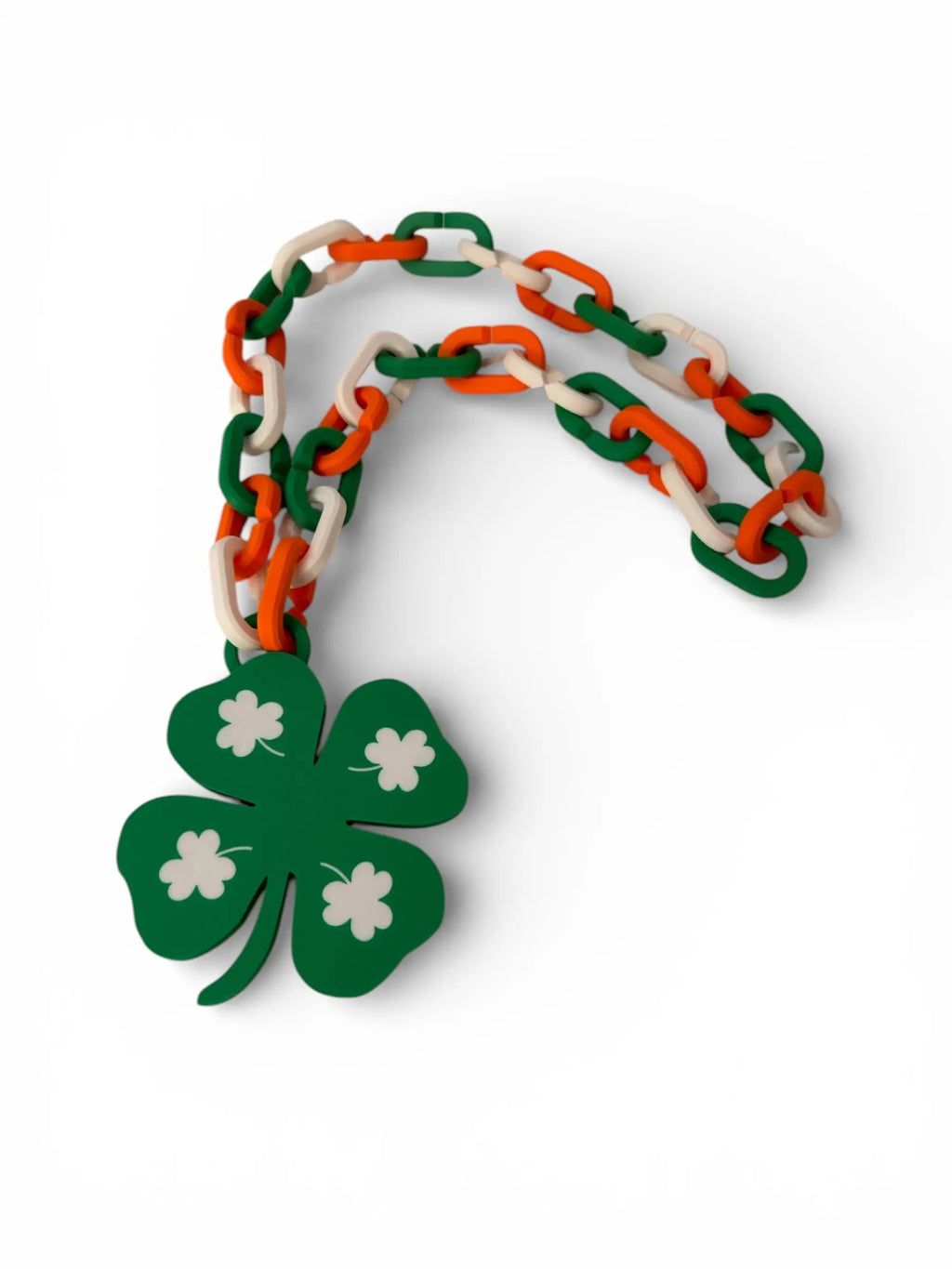 St. Patrick’s Day Clover Hype Chain – Shamrock Party Chain Driftwood 3D Printworks Hype Chain