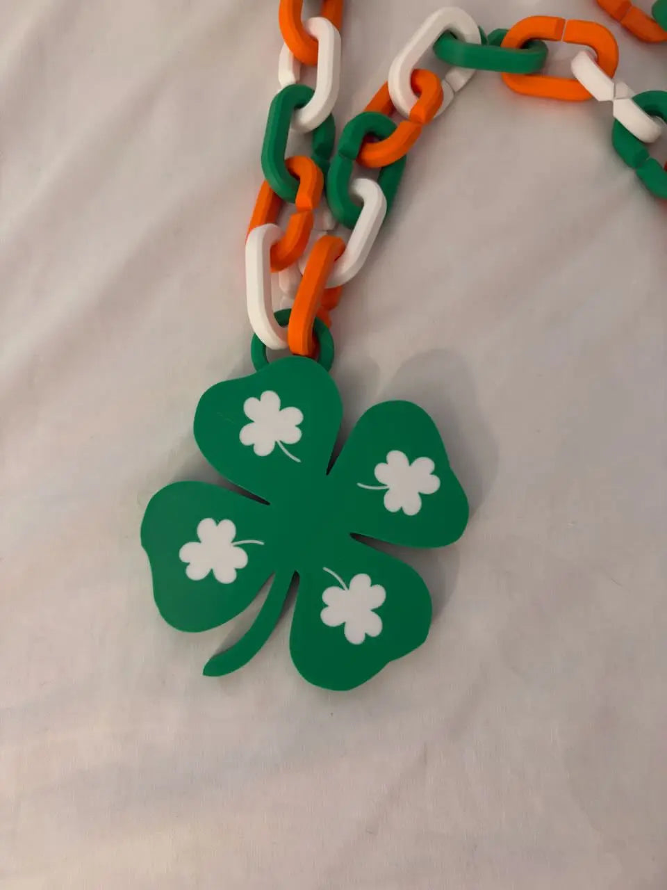 St. Patrick’s Day Clover Hype Chain – Shamrock Party Chain Driftwood 3D Printworks Hype Chain