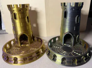 Castle Dice Tower – 3D Printed Tabletop Dice Roller Driftwood 3D Printworks Board Game Accessory