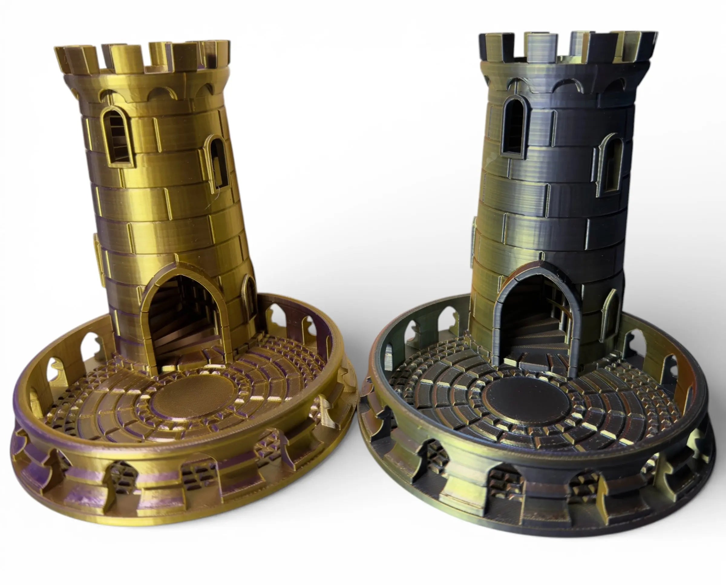 Castle Dice Tower – 3D Printed Tabletop Dice Roller Driftwood 3D Printworks Board Game Accessory