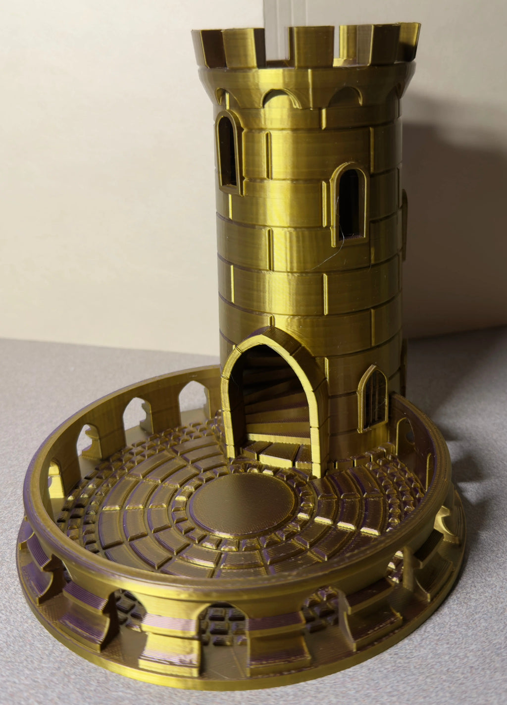Castle Dice Tower – 3D Printed Tabletop Dice Roller Driftwood 3D Printworks Board Game Accessory