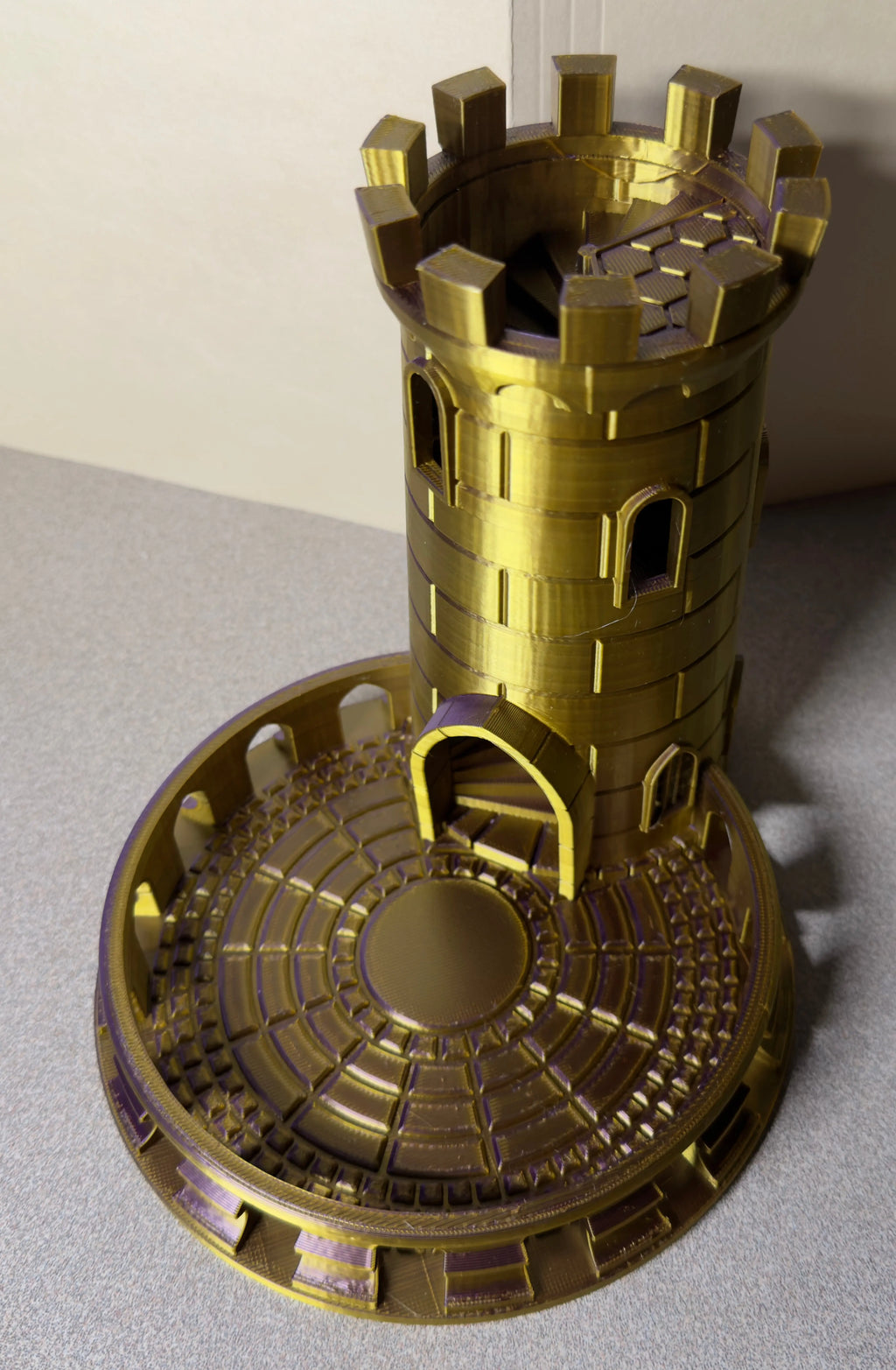 Castle Dice Tower – 3D Printed Tabletop Dice Roller Driftwood 3D Printworks Board Game Accessory