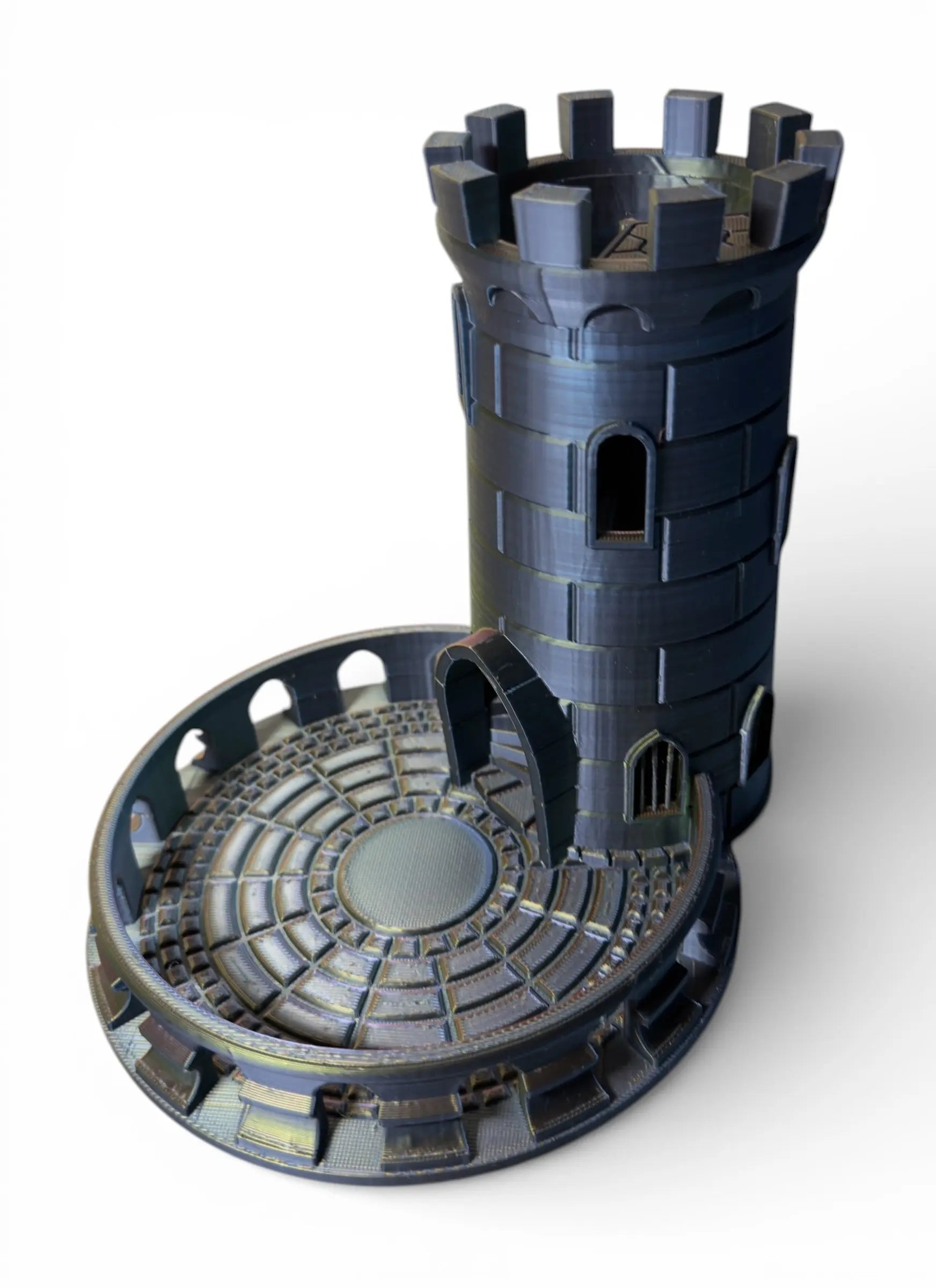 Castle Dice Tower – 3D Printed Tabletop Dice Roller Driftwood 3D Printworks Board Game Accessory