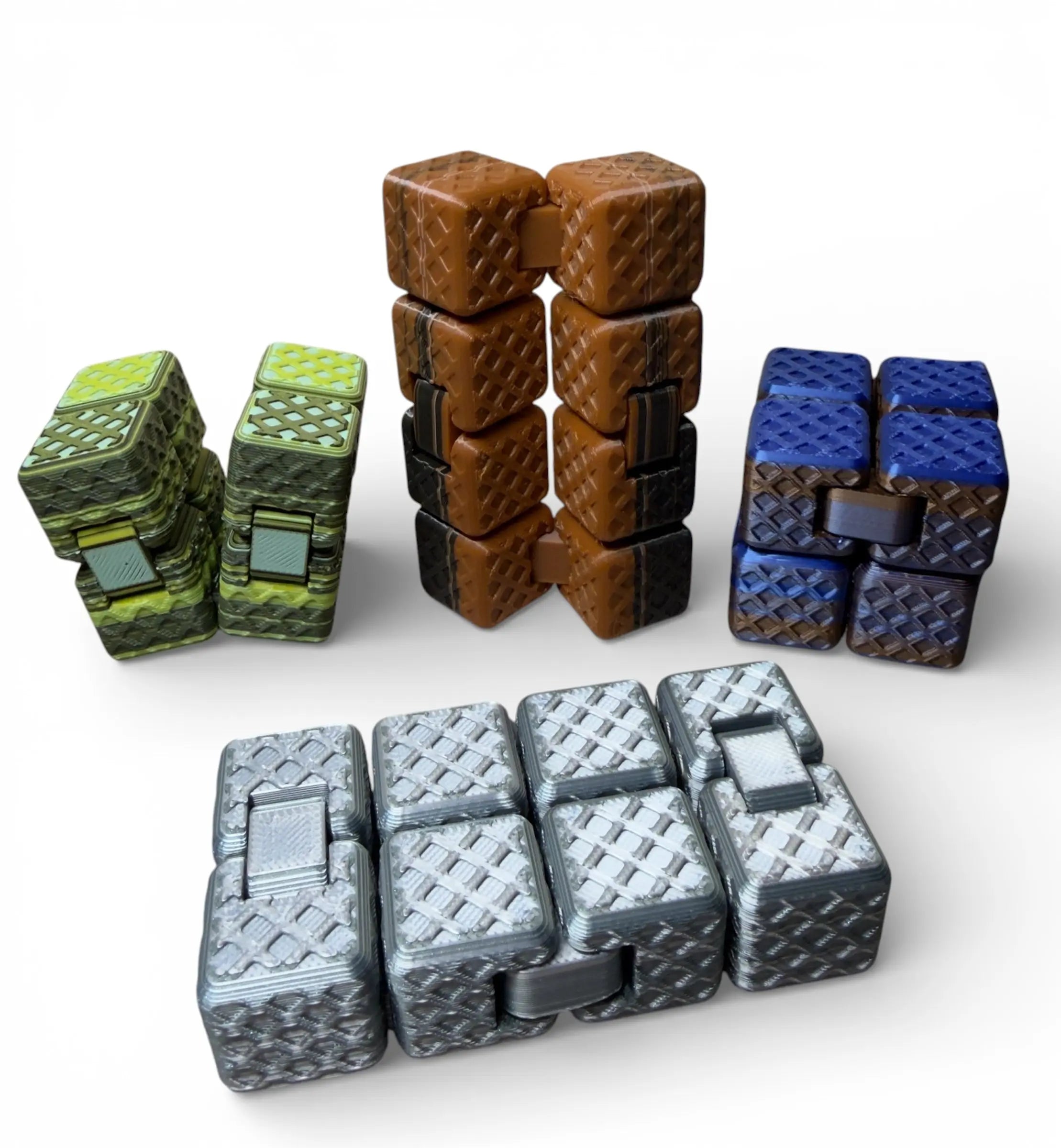 Mystery Multi-Color Infinity Cube – 3D Printed Fidget Toy Driftwood 3D Printworks Fidget Toy