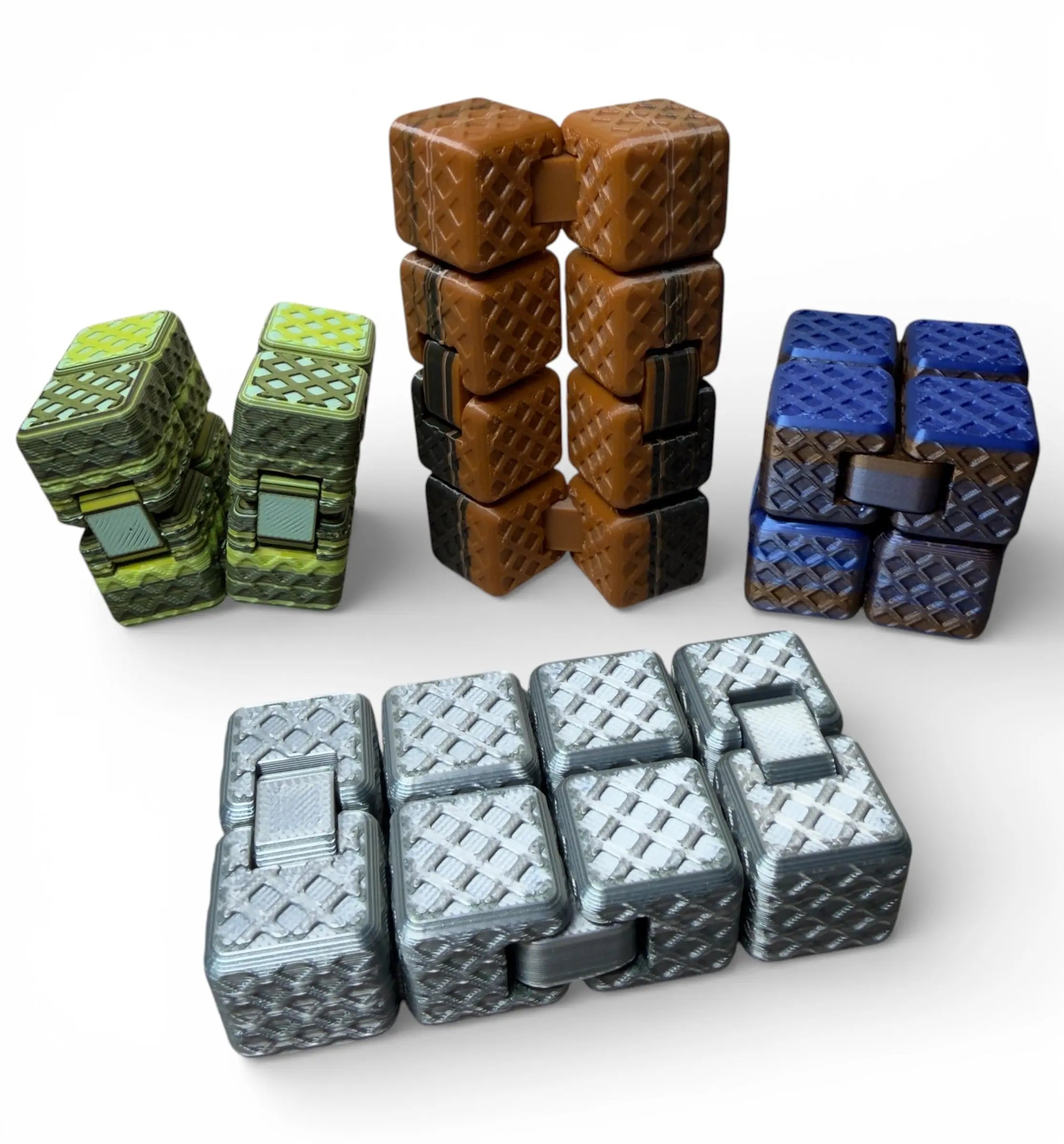 Mystery Multi-Color Infinity Cube – 3D Printed Fidget Toy Driftwood 3D Printworks Fidget Toy