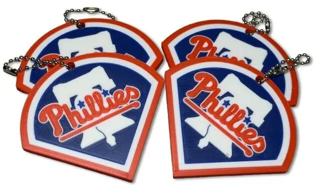 Philadelphia Phillies Keychain Driftwood 3D Printworks Key chain