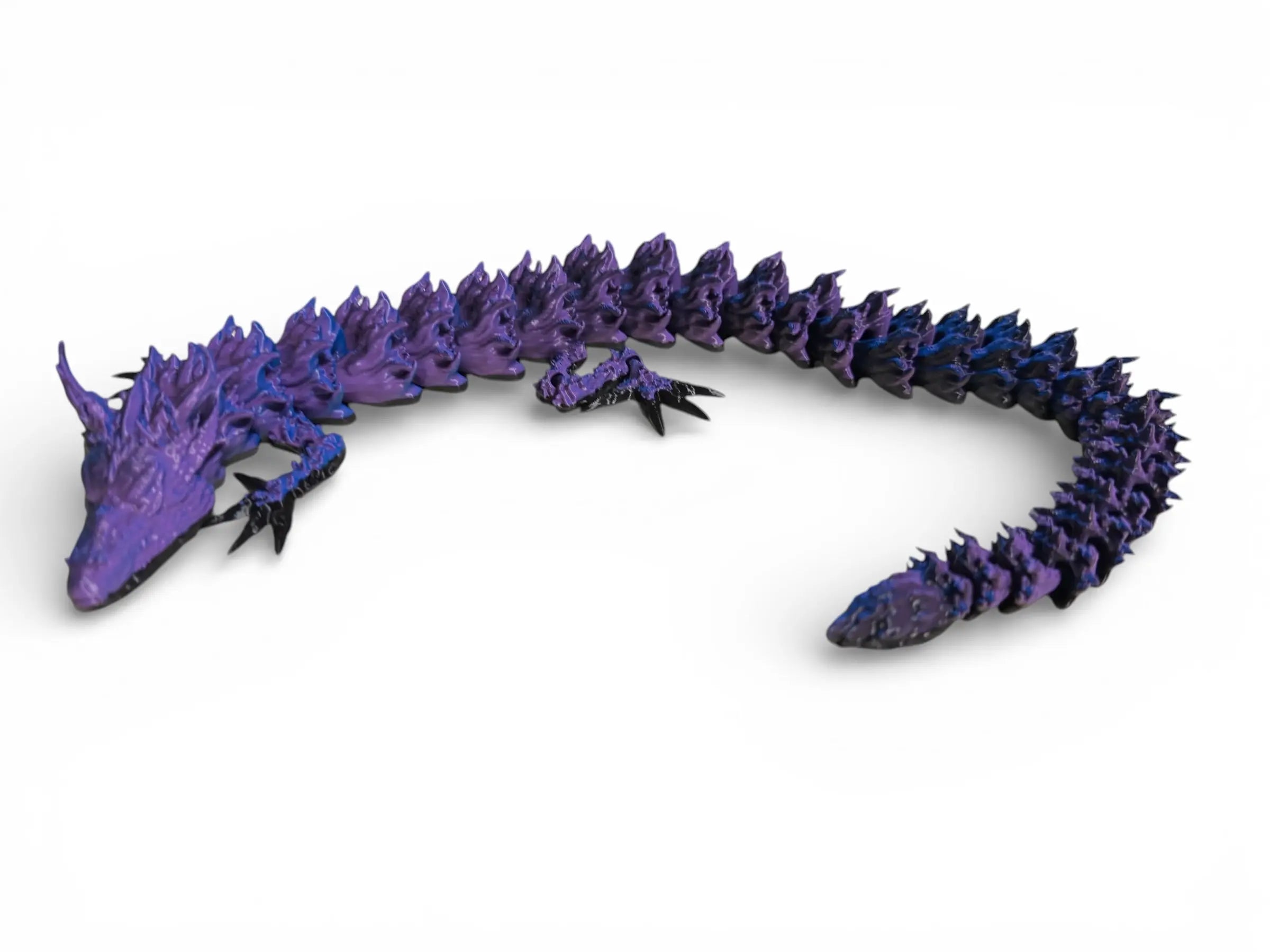 13” Articulated Flexi Dragon Driftwood 3D Printworks Flexi Toy