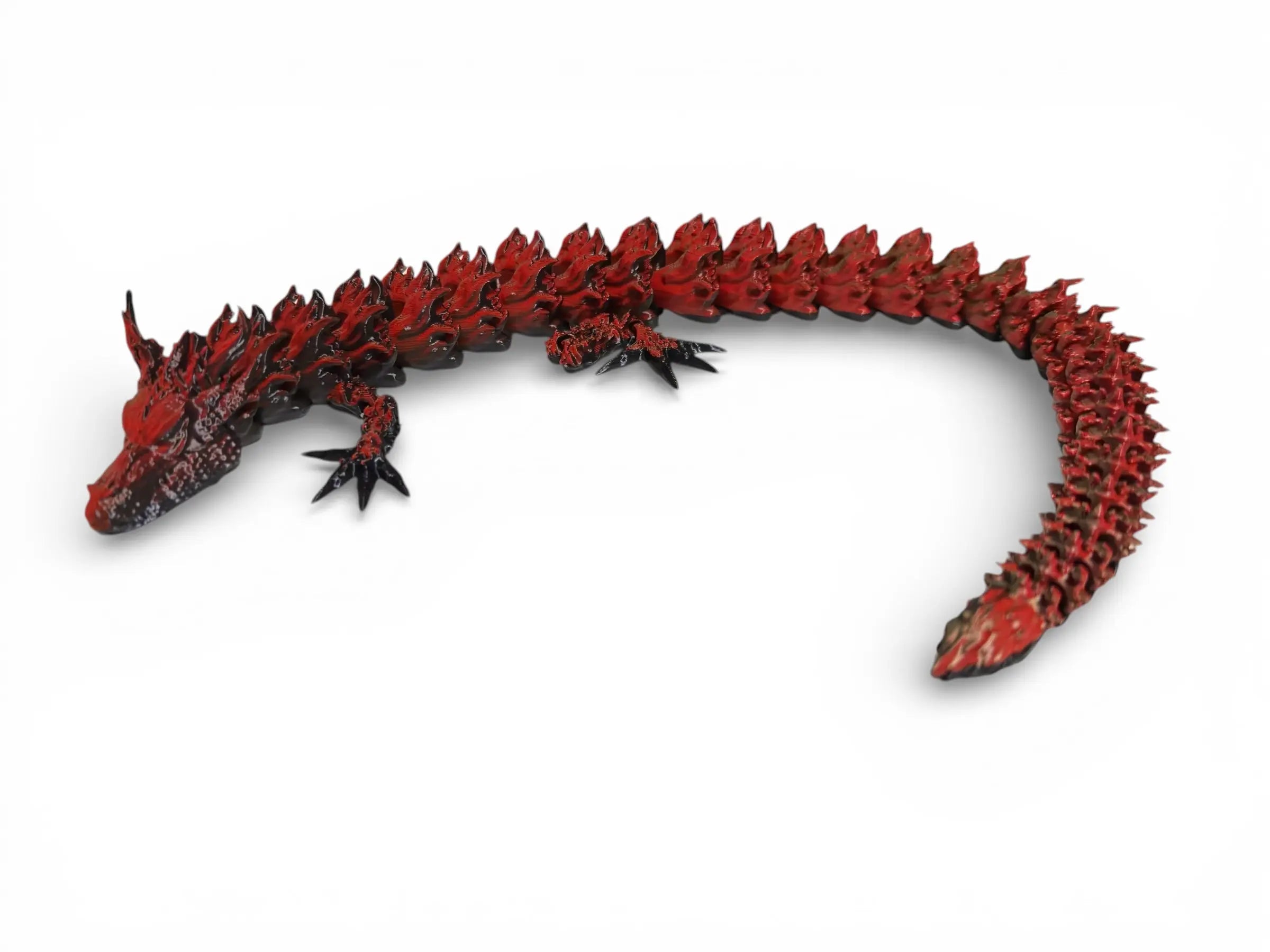 13” Articulated Flexi Dragon Driftwood 3D Printworks Flexi Toy