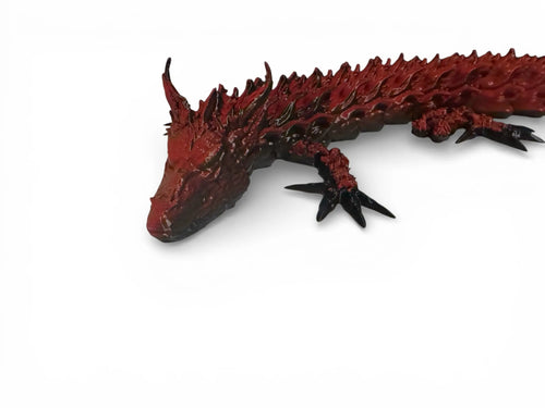 13” Articulated Flexi Dragon Driftwood 3D Printworks Flexi Toy