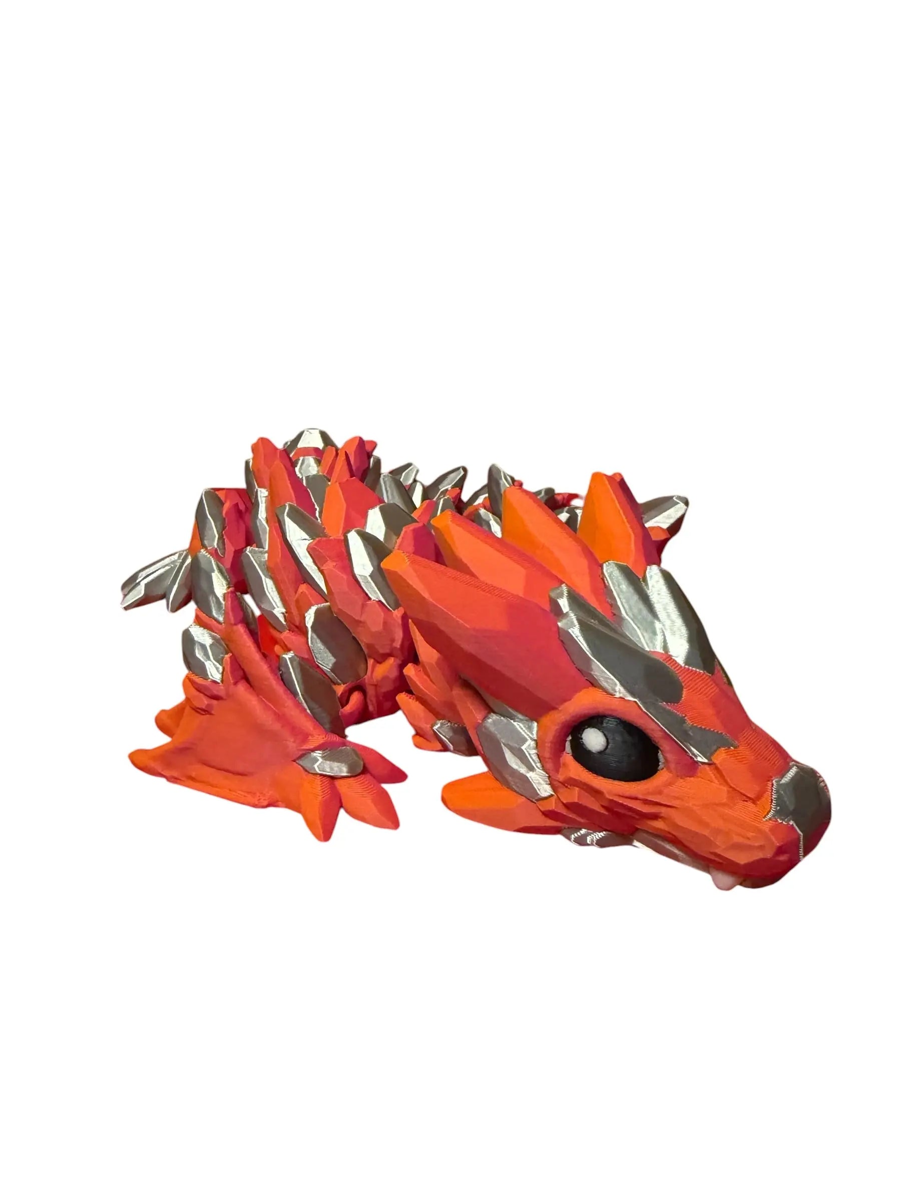 Baby Gemstone Wyvern – Articulated 3D Printed Dragon | Multi-Color Fantasy Fidget Driftwood 3D Printworks Flexi Toy