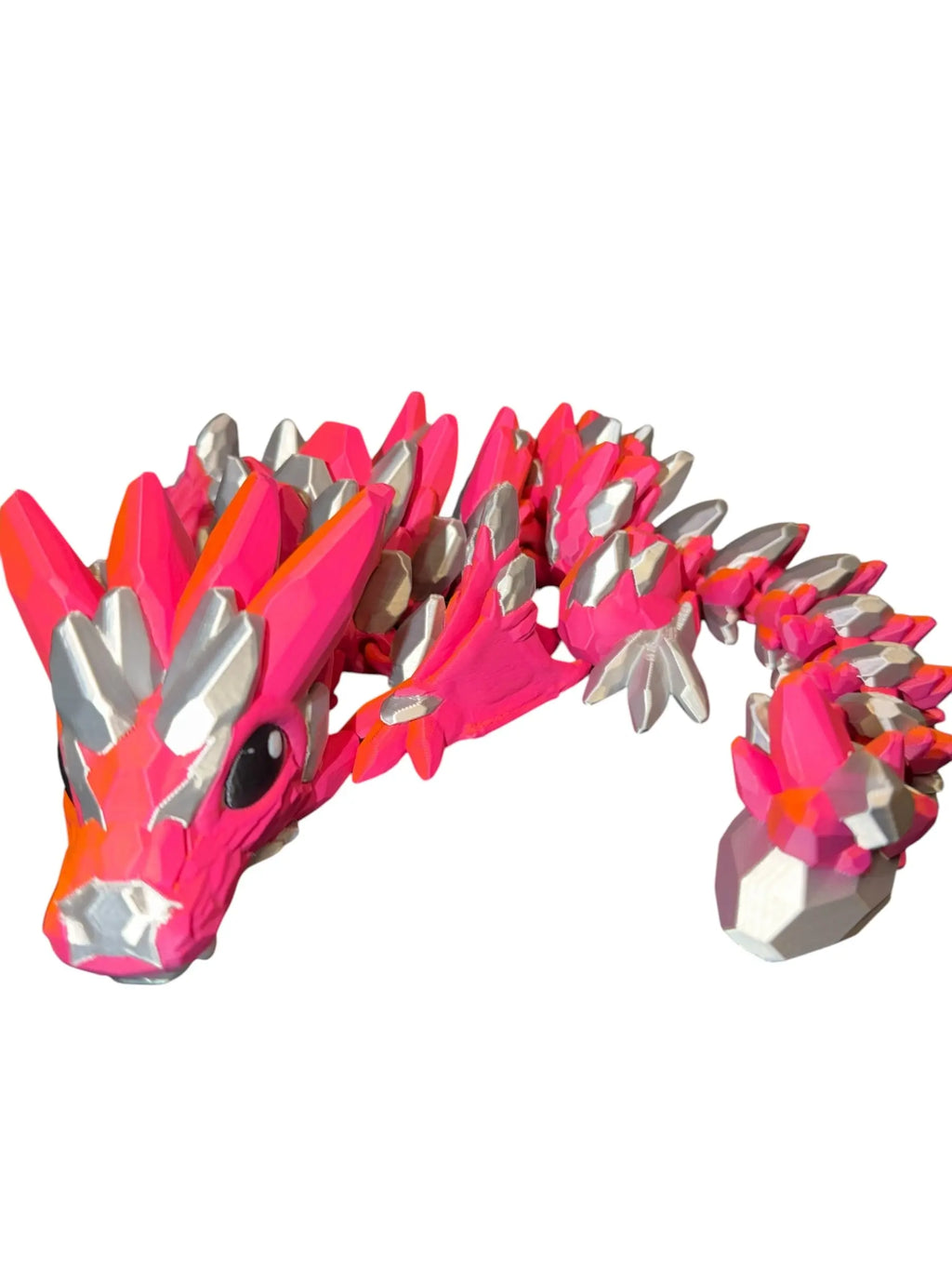 Baby Gemstone Wyvern – Articulated 3D Printed Dragon | Multi-Color Fantasy Fidget Driftwood 3D Printworks Flexi Toy