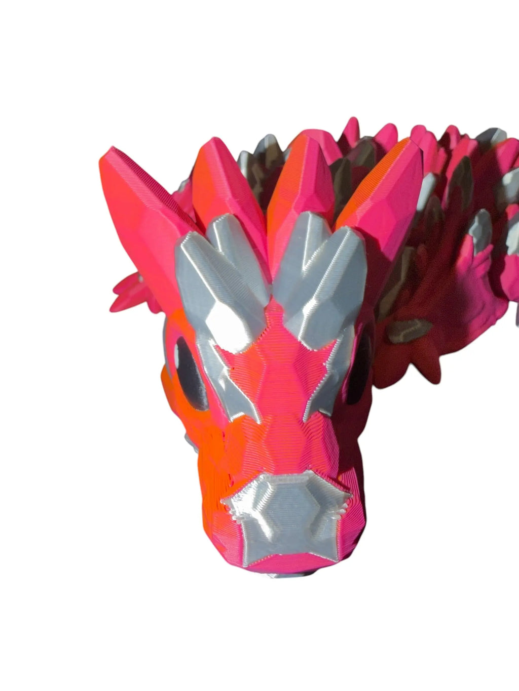 Baby Gemstone Wyvern – Articulated 3D Printed Dragon | Multi-Color Fantasy Fidget Driftwood 3D Printworks Flexi Toy