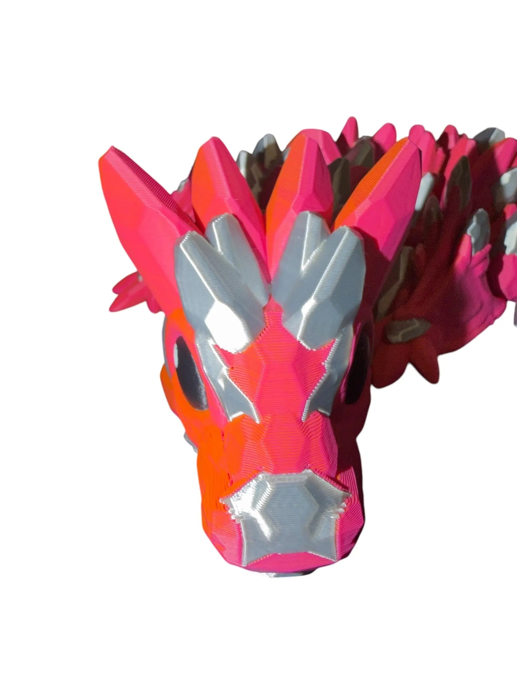 Baby Gemstone Wyvern – Articulated 3D Printed Dragon | Multi-Color Fantasy Fidget Driftwood 3D Printworks Flexi Toy