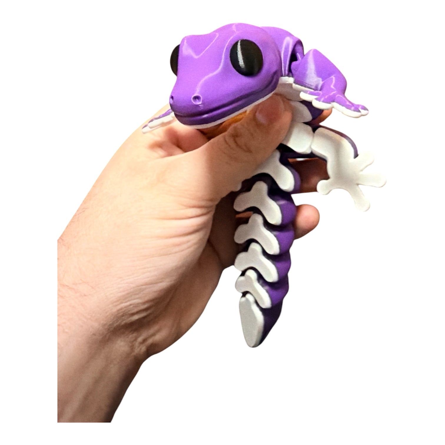6" Flexi Zou Gecko Driftwood 3D Printworks Flexi Toy