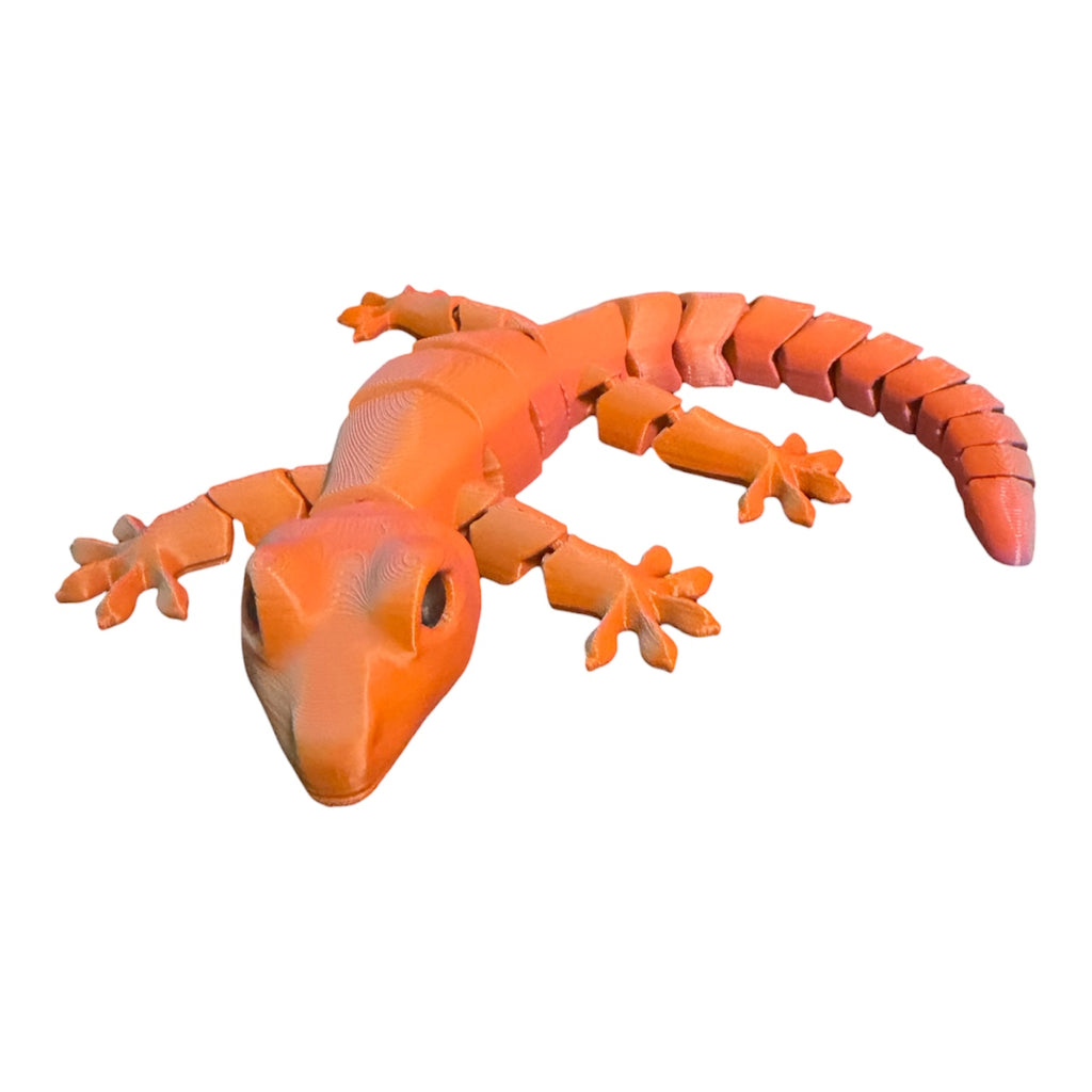 8" Flexi Gecko single color Driftwood 3D Printworks Flexi Toy