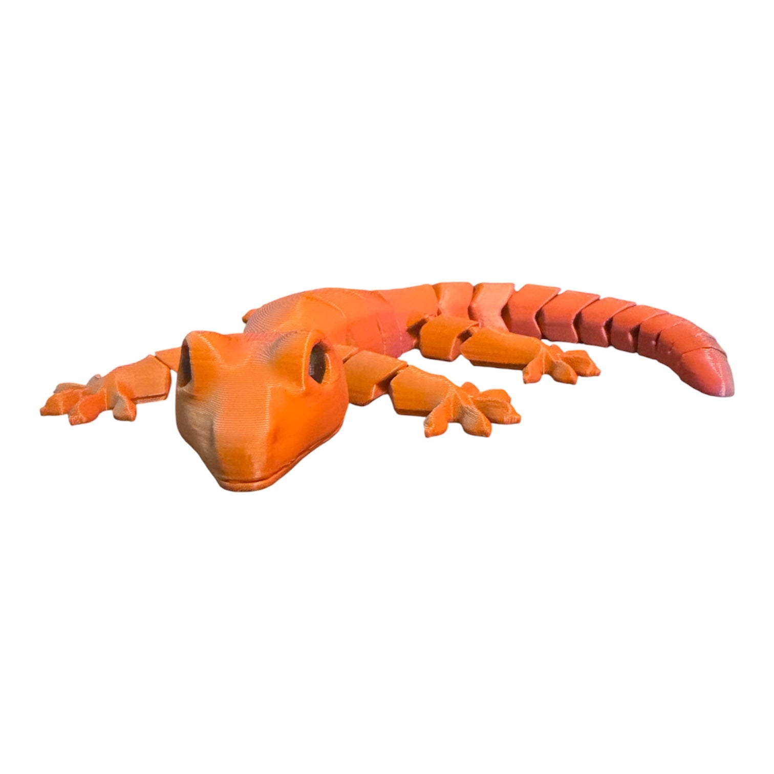 8" Flexi Gecko single color Driftwood 3D Printworks Flexi Toy
