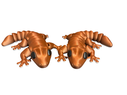 6" Flexi Zou Gecko Driftwood 3D Printworks Flexi Toy