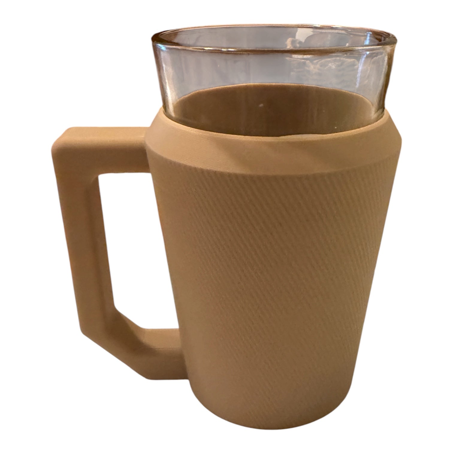 Pint glass holder with handle Driftwood 3D Printworks Can holders