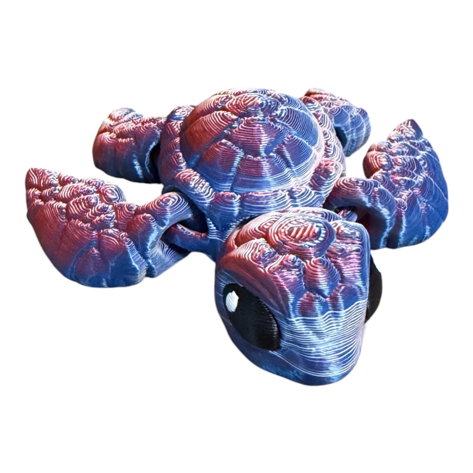 Flexi Turtle – Red, White & Blue Edition Driftwood 3D Printworks Flexi Toy