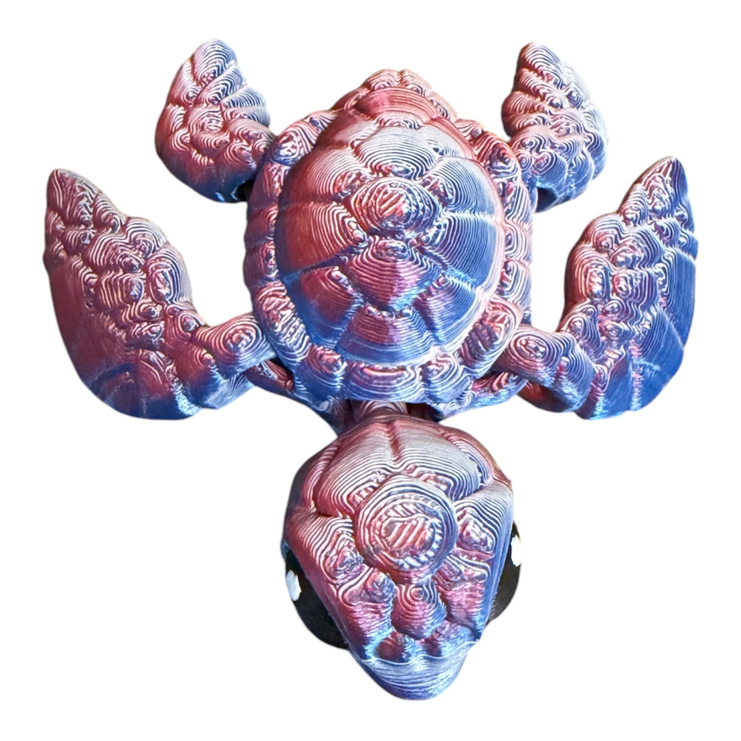 Flexi Turtle – Red, White & Blue Edition Driftwood 3D Printworks Flexi Toy