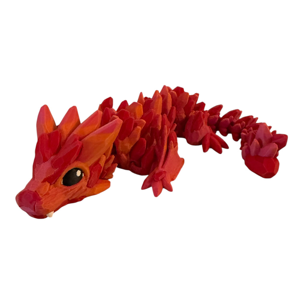 Baby Gemstone Wyvern Small – Articulated 3D Printed Dragon | Multi-Color Fantasy Fidget Driftwood 3D Printworks Flexi Toy