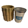 Driftwood 3D Printworks 16 oz bamboo mug can holder with built-in sleeve and handle, designed for holding and insulating your beverage.