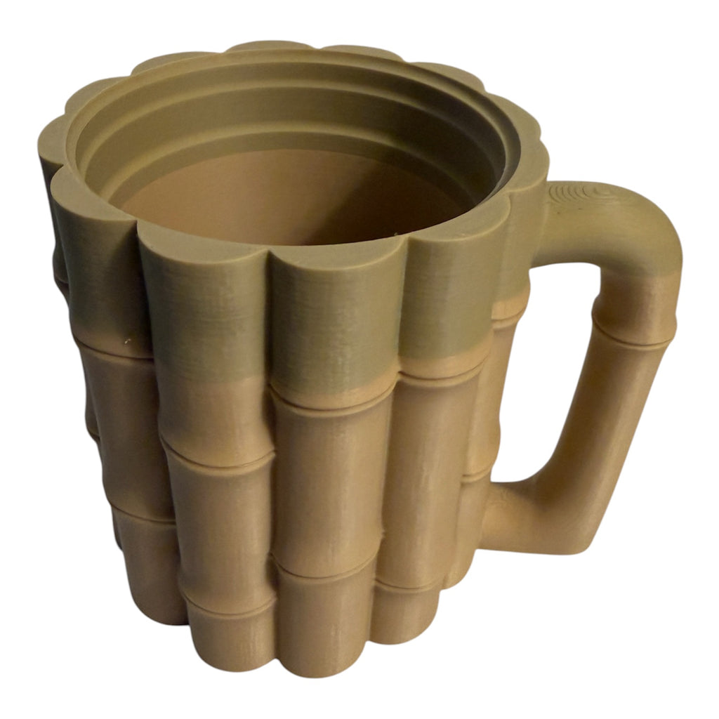 Bamboo 16 oz Ball Cup can holder featuring Driftwood 3D Printworks branding, designed to keep drinks secure and insulated.