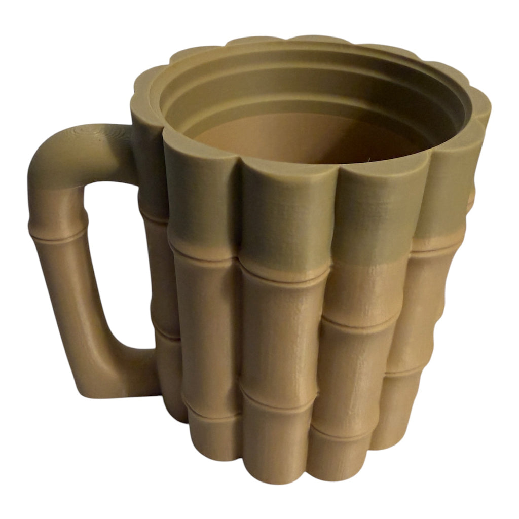 Bamboo 16 oz Ball Cup can holder by Driftwood 3D Printworks, designed to securely hold a standard 16-ounce drink can.