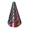 Driftwood 3D Printworks Spiral Twist Fidget Toy with colorful, twisting plastic design for sensory stimulation and stress relief.