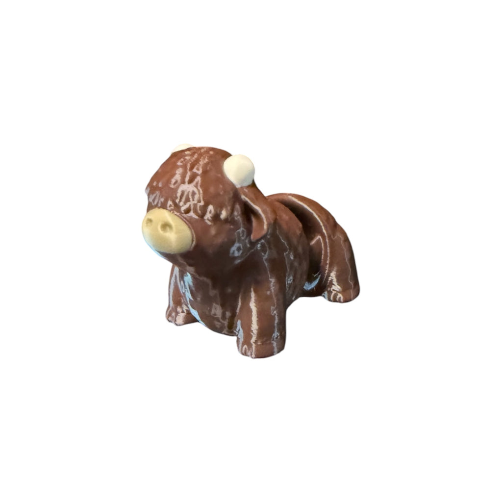 Flexi Highland Cow Driftwood 3D Printworks Flexi Toy