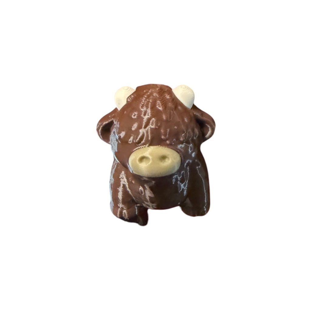 Flexi Highland Cow Driftwood 3D Printworks Flexi Toy