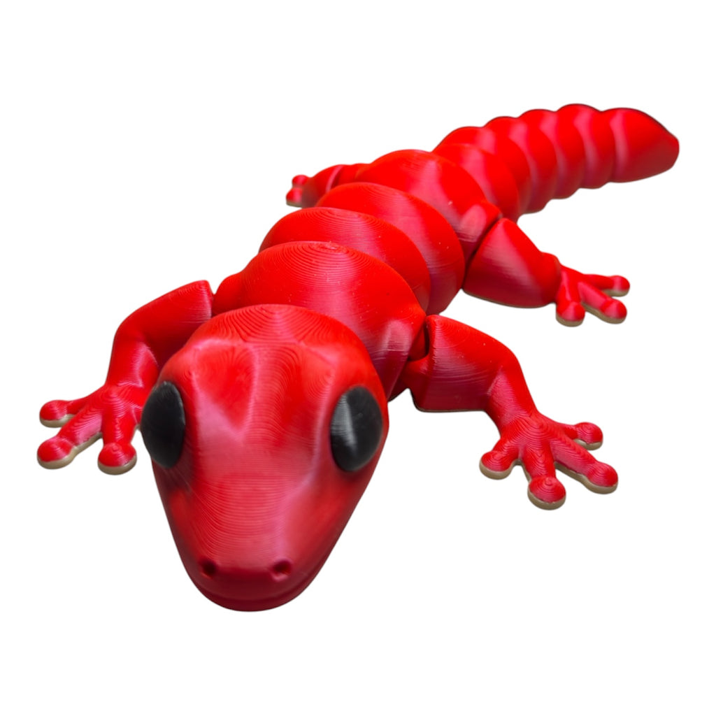 6" Flexi Zou Gecko Driftwood 3D Printworks Flexi Toy