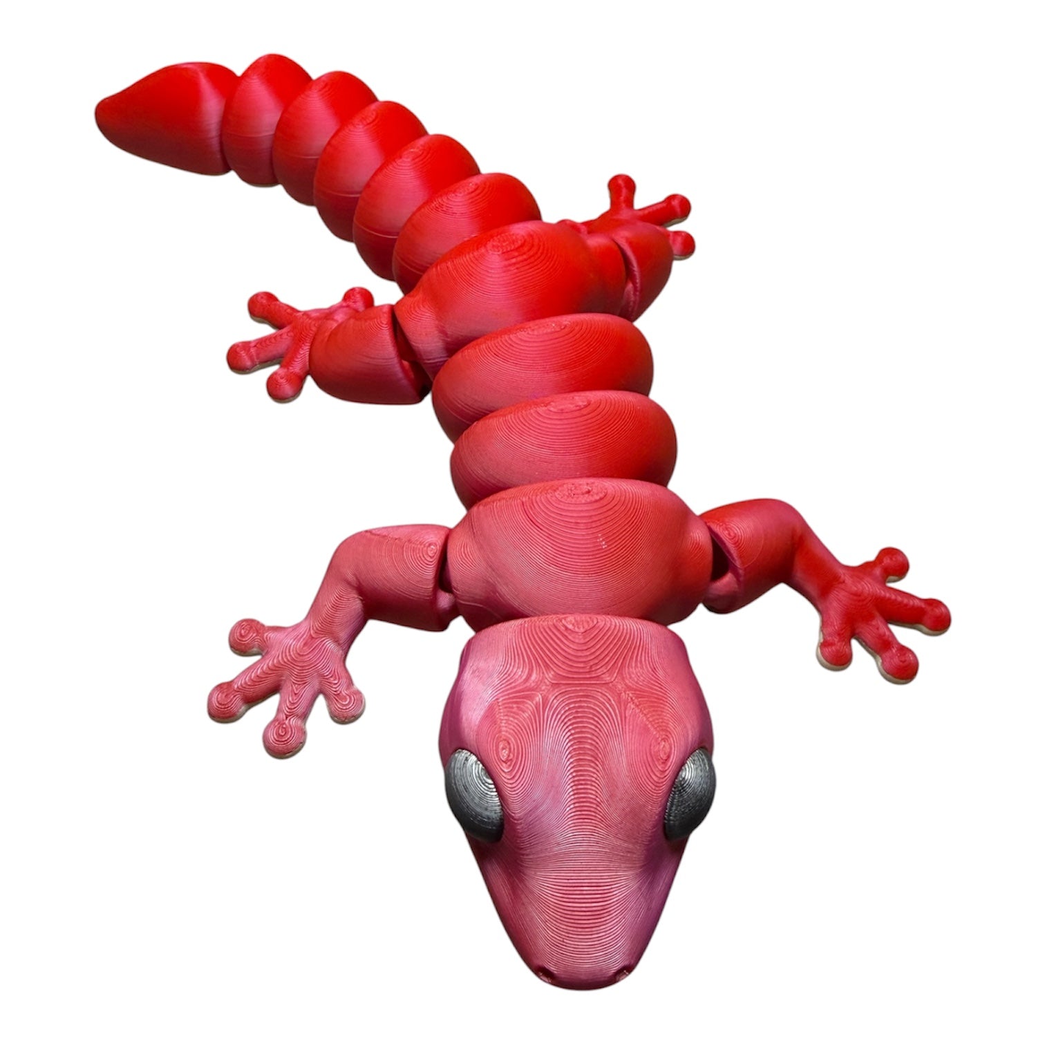 6" Flexi Zou Gecko Driftwood 3D Printworks Flexi Toy