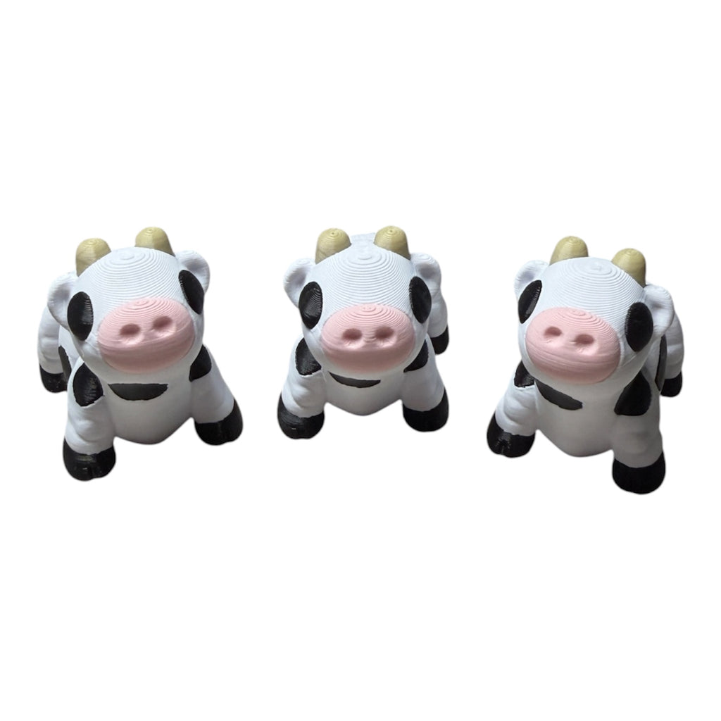 Flexi Dairy Cow Driftwood 3D Printworks Flexi Toy