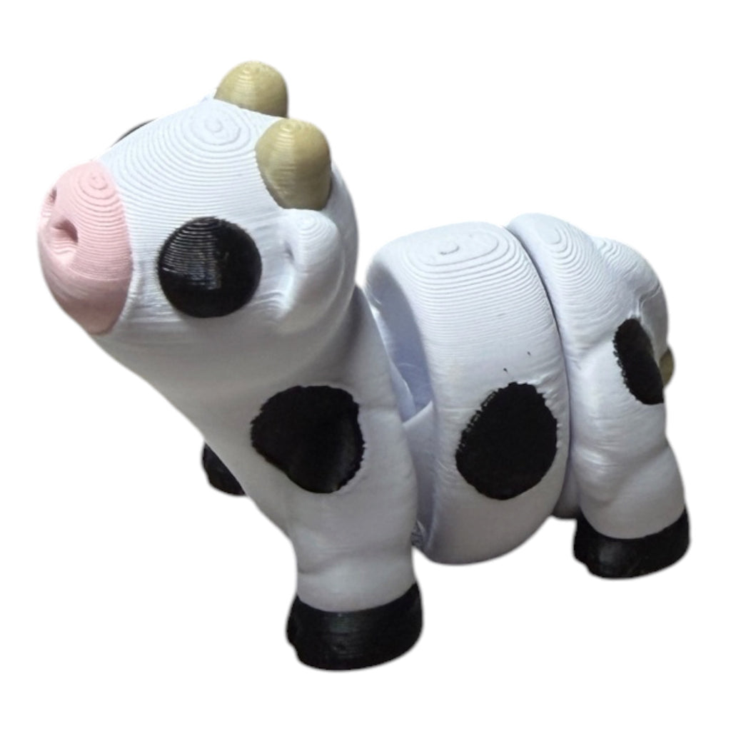Flexi Dairy Cow Driftwood 3D Printworks Flexi Toy