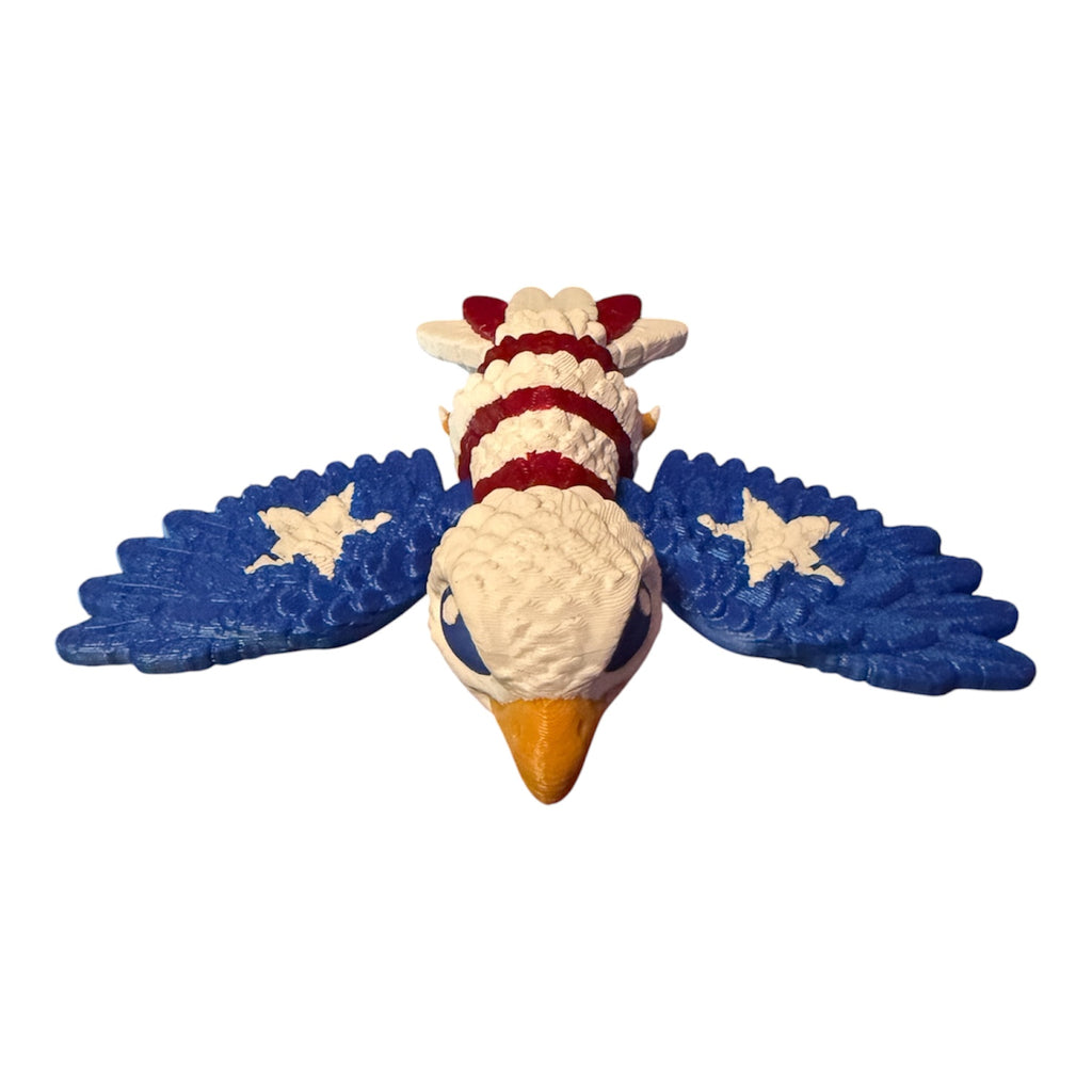 Flexi Eagle – Red, White & Blue Edition Driftwood 3D Printworks Flexi Toy