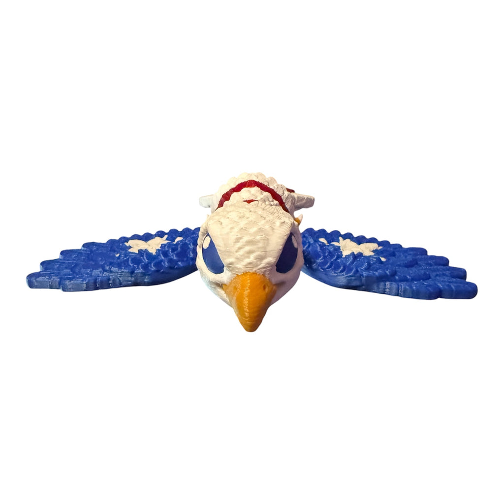 Flexi Eagle – Red, White & Blue Edition Driftwood 3D Printworks Flexi Toy