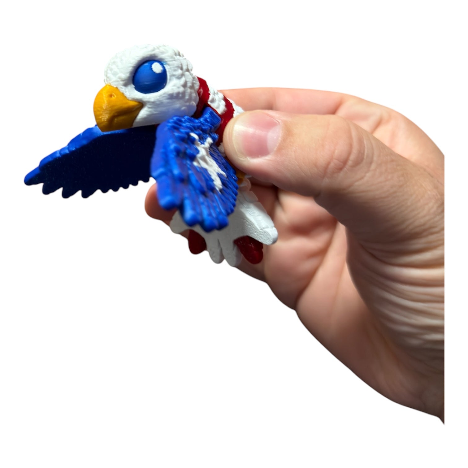 Flexi Eagle – Red, White & Blue Edition Driftwood 3D Printworks Flexi Toy