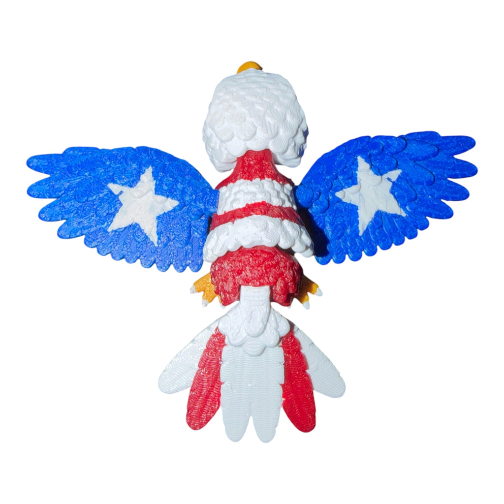 Flexi Eagle – Red, White & Blue Edition Driftwood 3D Printworks Flexi Toy